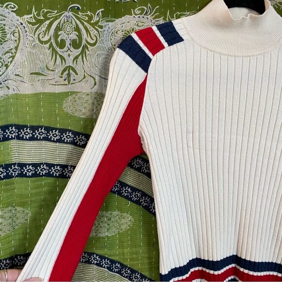 Rag and Bone Beige Julee Turtleneck Merino Wool Blend Sweater Size Small - Picture 5 of 16